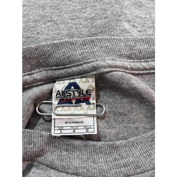 New England Patriots Champions Long Sleeve Shirt Gray Medium Alstyle NFL - Picture 8 of 8